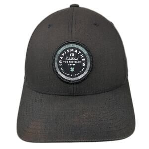 Travis Mathew Est. 2007 Snapback Cap Black One Size 110 Flexfit Tech Yupoong